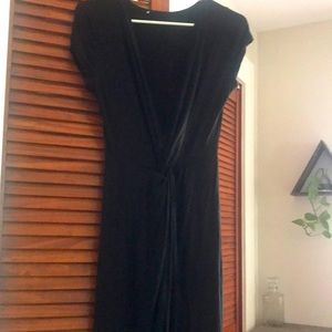 Black midi dress